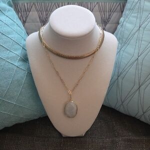 Chic Gold and Silver Layered Necklace